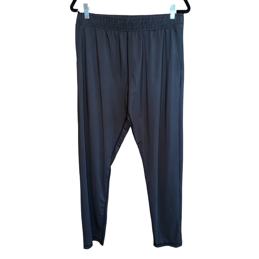 Zyia‎ Active Black Tapered Athletic Pants Womens L High Rise Stretch Workout